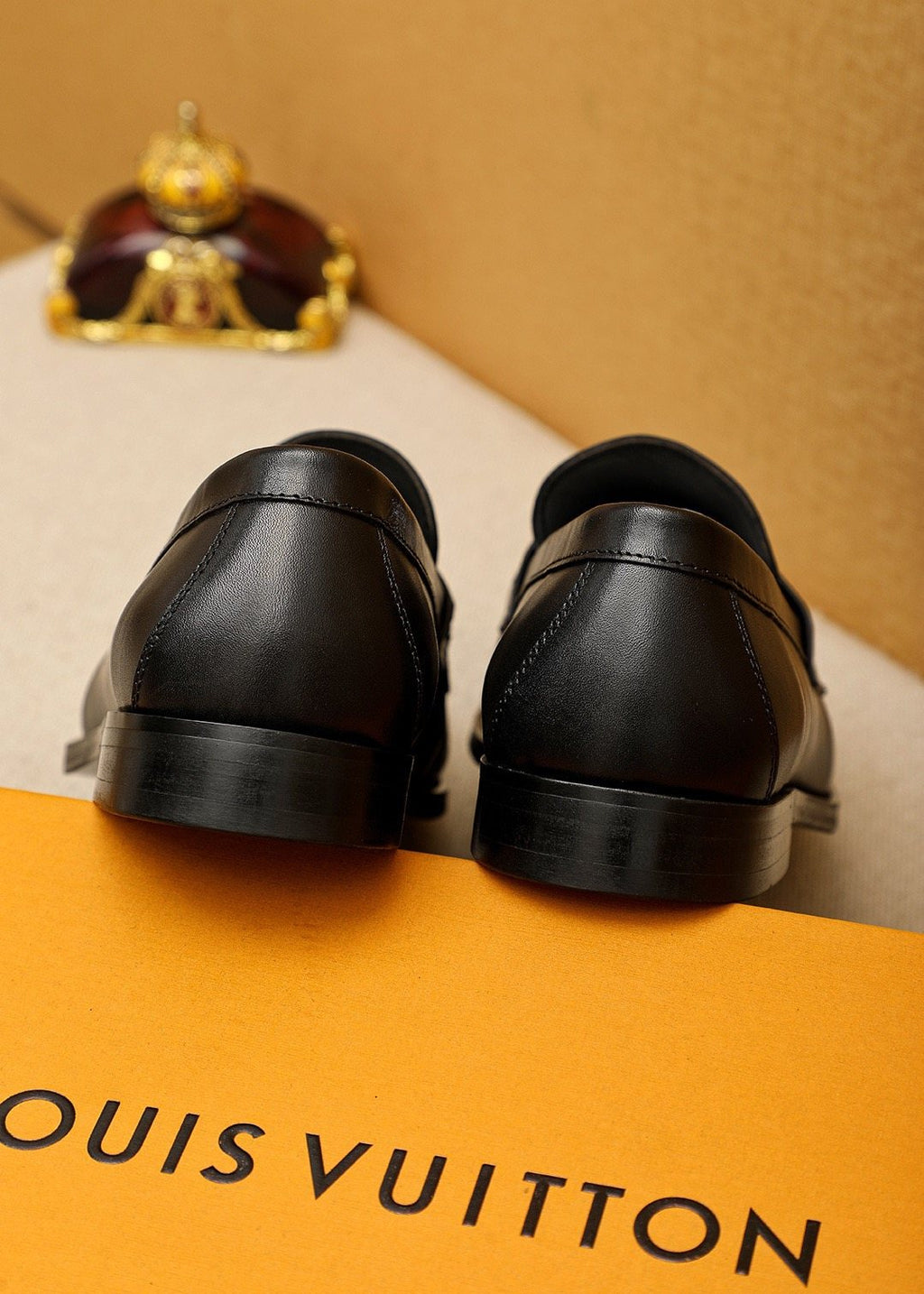 Louis Vuitton Black Metal Bar Loafers