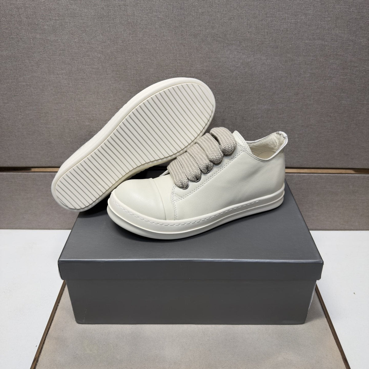 Rick Owens Off-White Low-Top Sneakers
