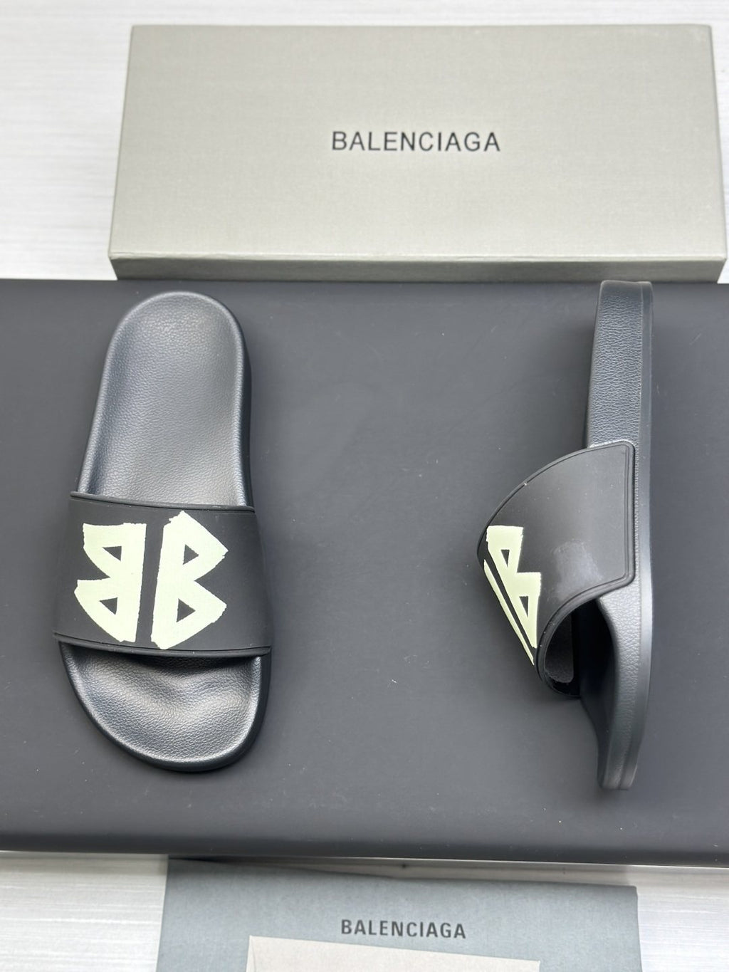 Balenciaga Logo Slide Sandals