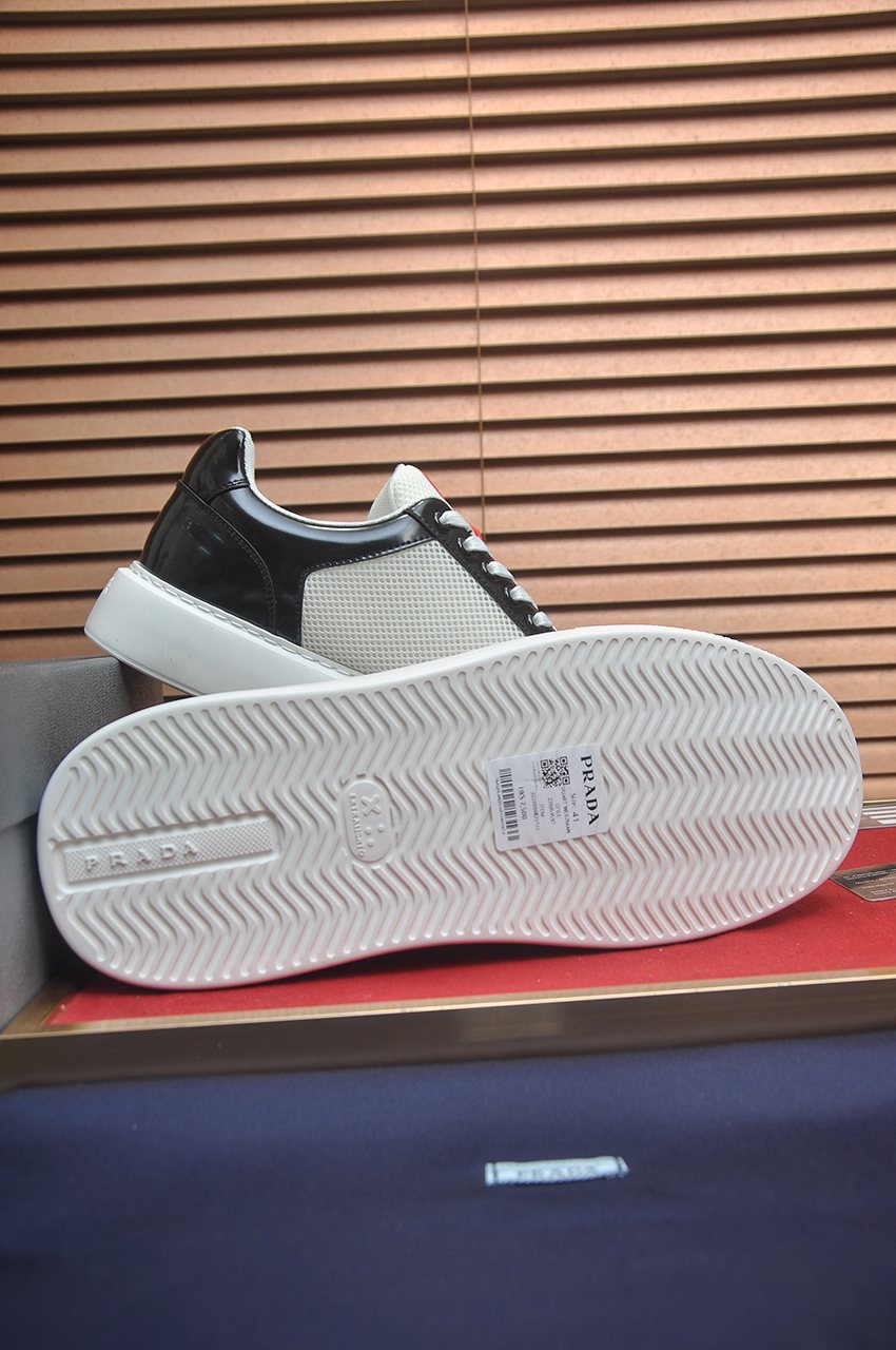 Prada Low-Top Panel Sneakers