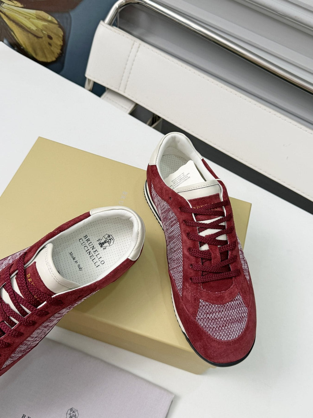 Brunello Cucinelli Low-Top Lace-Up Sneakers - Padded Collar