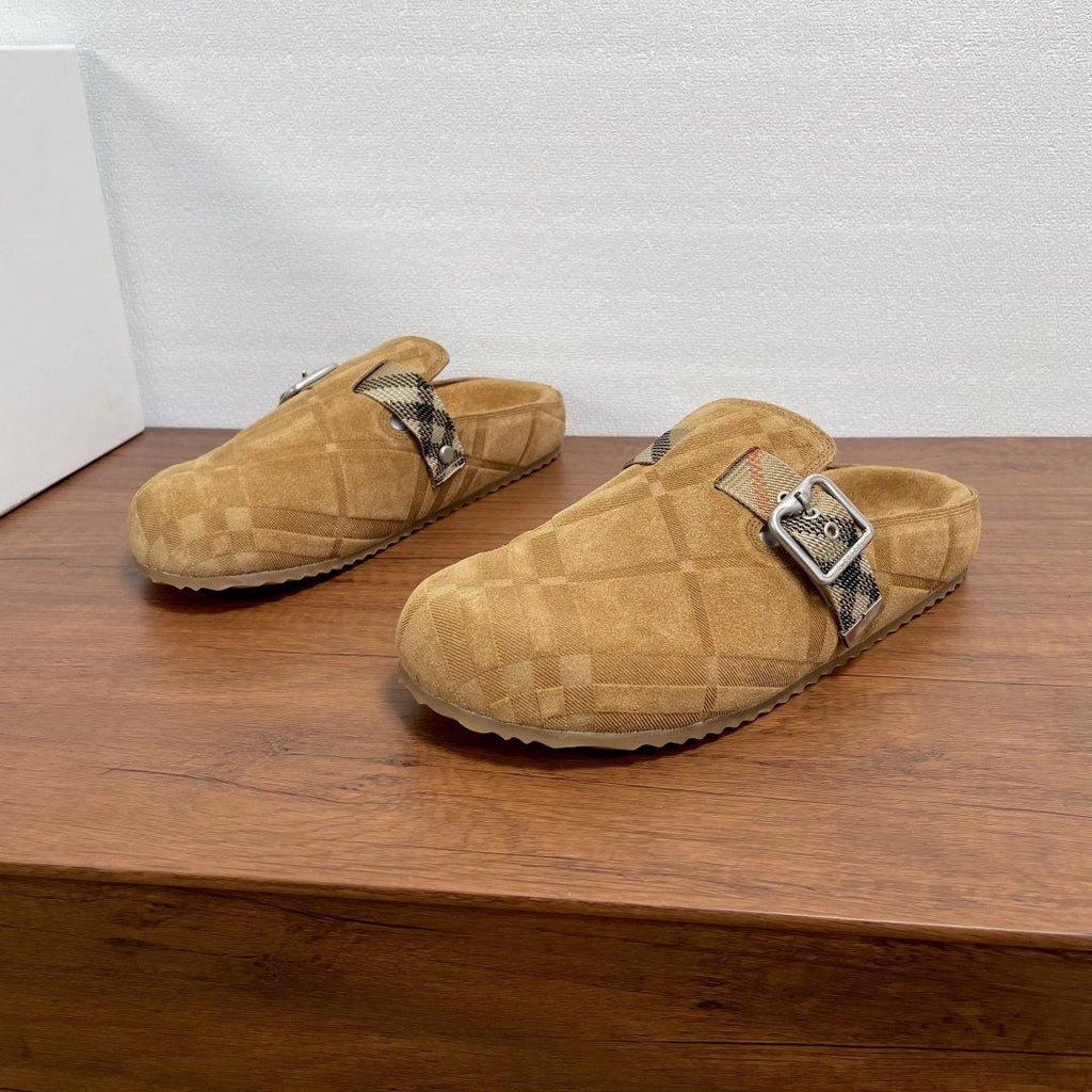 Burberry Men's Patterned Slip-On Sandals