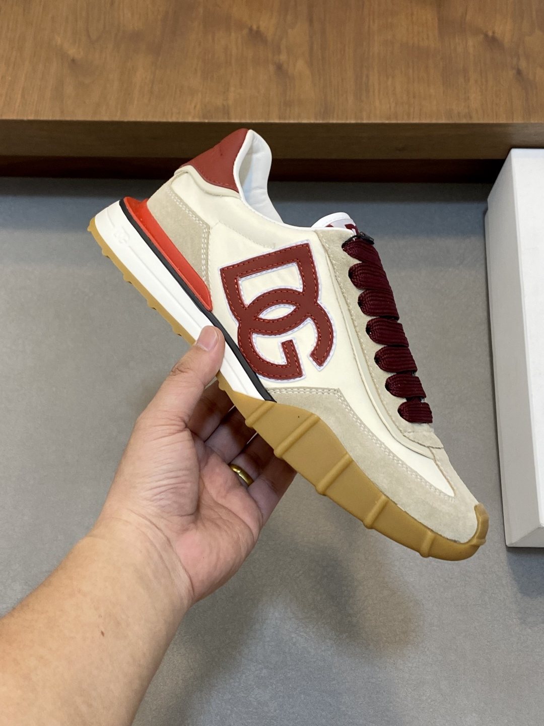 Dolce & Gabbana Men's Layered Low-Top Sneakers