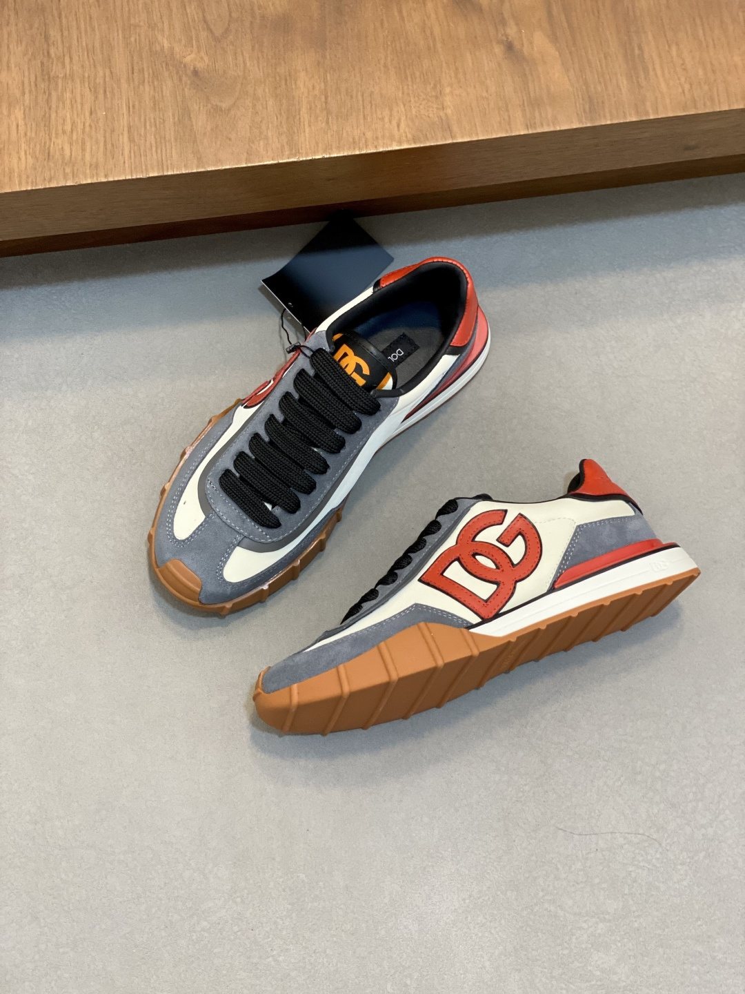 Dolce & Gabbana Men's Layered Low-Top Sneakers