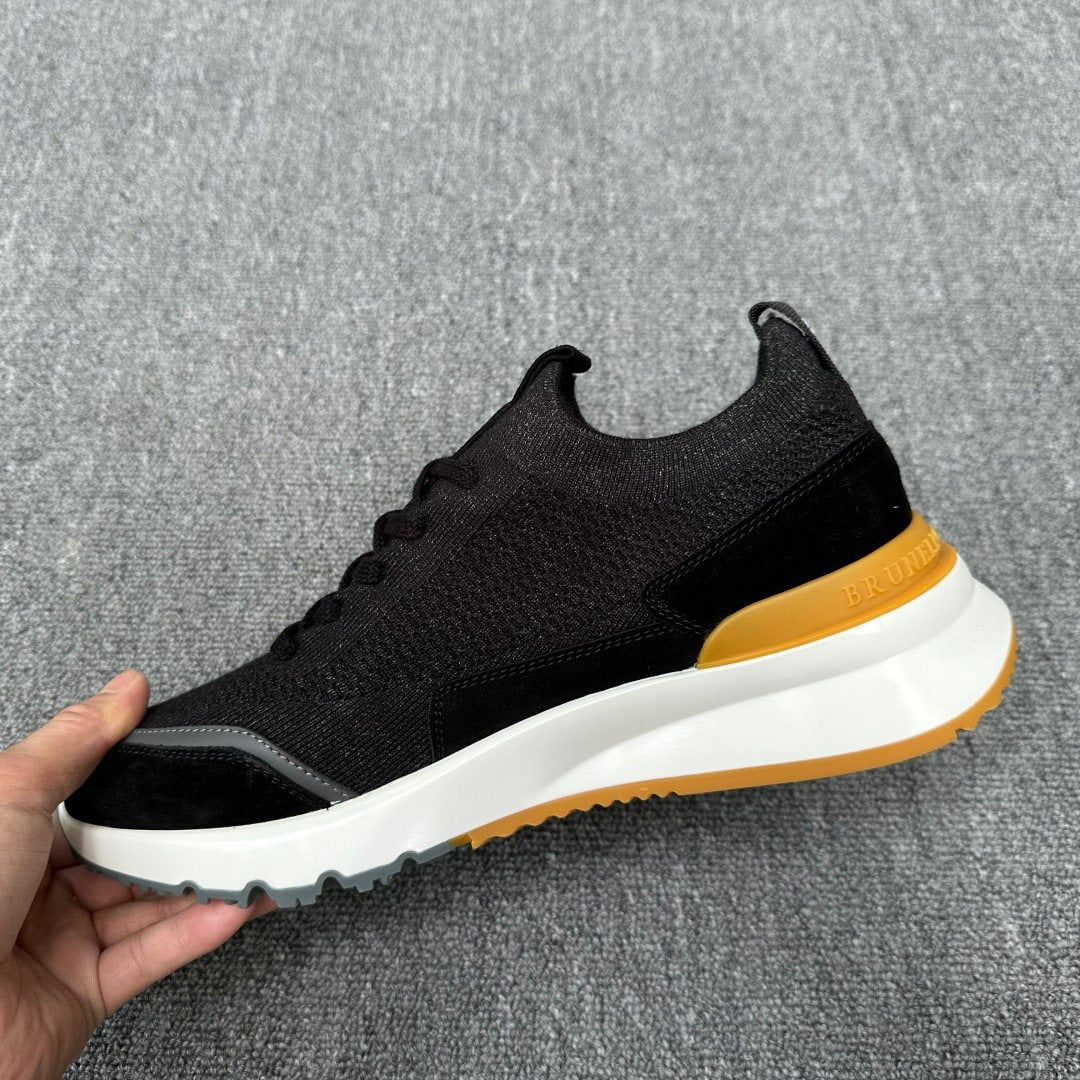 Brunello Cucinelli Knit Low-Top Sneakers