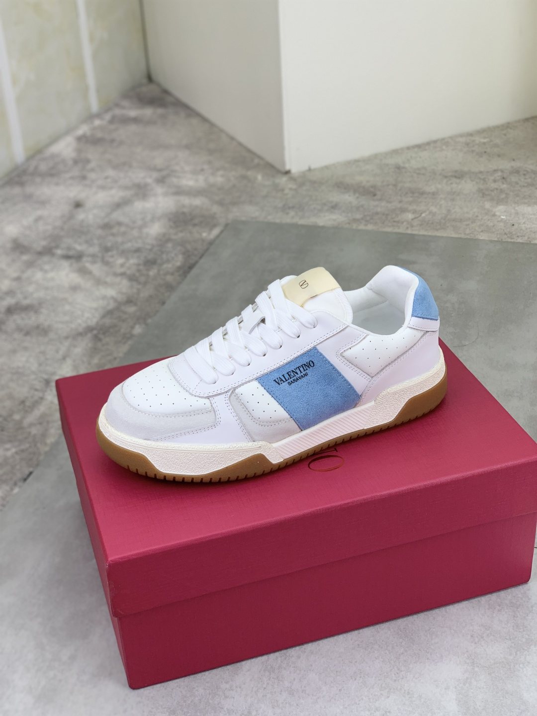 Valentino Color-Block Low-Top Sneakers