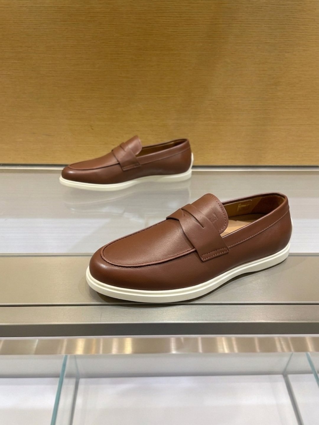 TOD'S Brown Penny Loafers