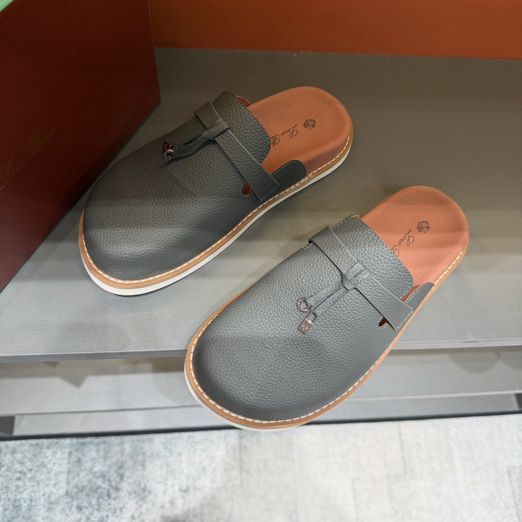 Loro Piana Textured Mule Loafers