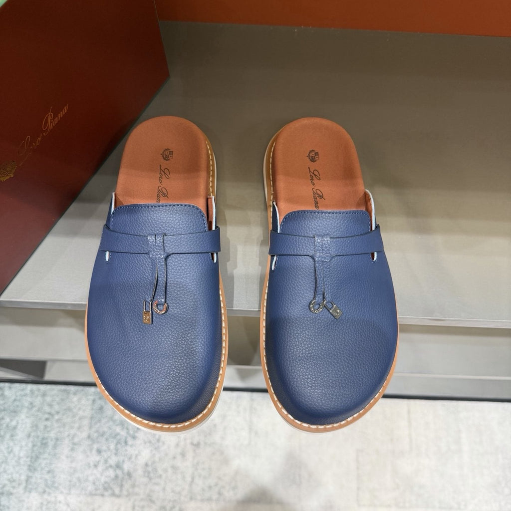 Loro Piana Textured Mule Loafers