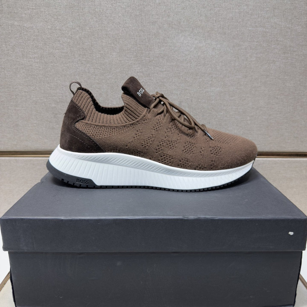 Hugo Boss Men's Knit Lace-Up Sneakers