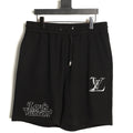 Louis Vuitton Dual-Logo Drawstring Shorts - Black